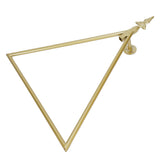 Wall Towel Rack Nordic Style Innovative Triangular Towel Holder Decoration for Bathroom Gold - Low Angle