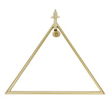 Wall Towel Rack Nordic Style Innovative Triangular Towel Holder Decoration for Bathroom Gold