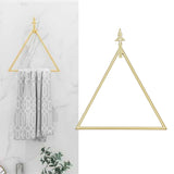 Wall Towel Rack Nordic Style Innovative Triangular Towel Holder Decoration for Bathroom Gold