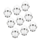 12 Set Mini Candy Box Cake Stand Cupcake Candy Display Plate with Lid Party SuppliesBottom Silver - Extra Image