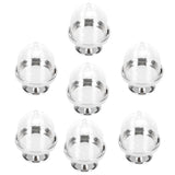 12 Set Mini Candy Box Cake Stand Cupcake Candy Display Plate with Lid Party SuppliesBottom Silver