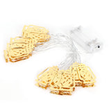 10LED Kerosene Lamp Shaped String Lights Decorative Lights String for Ramadan Eid Decor