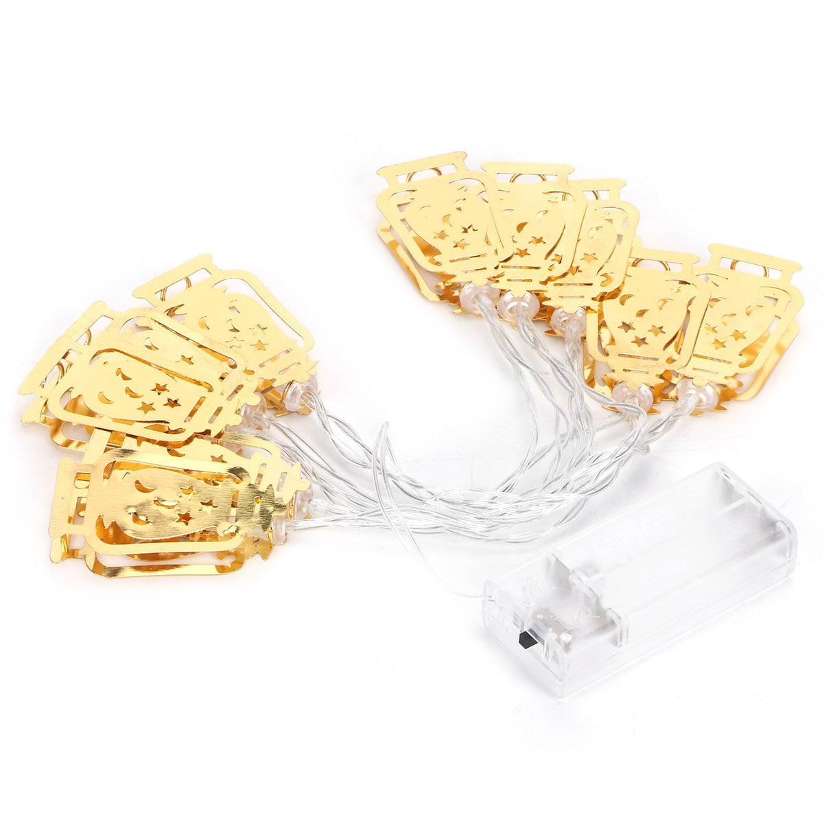 10LED Kerosene Lamp Shaped String Lights Decorative Lights String for Ramadan Eid Decor