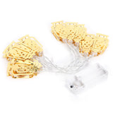 10LED Kerosene Lamp Shaped String Lights Decorative Lights String for Ramadan Eid Decor