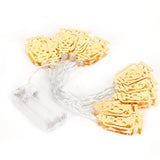 10LED Kerosene Lamp Shaped String Lights Decorative Lights String for Ramadan Eid Decor - Top-Down View