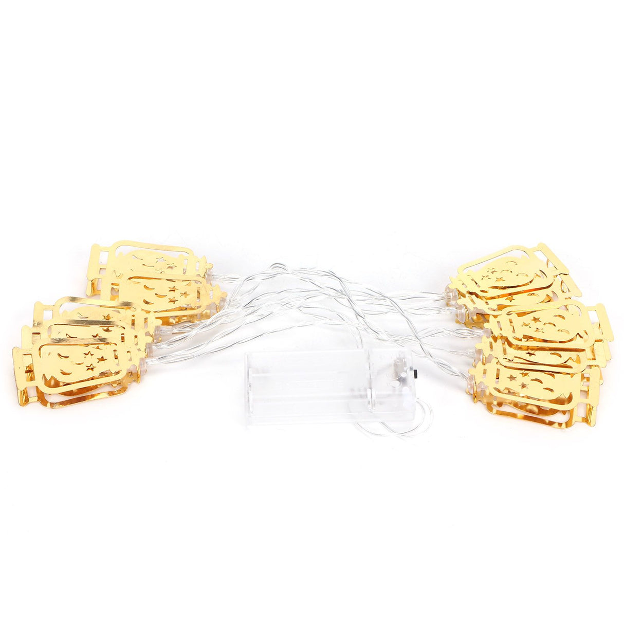 10LED Kerosene Lamp Shaped String Lights Decorative Lights String for Ramadan Eid Decor