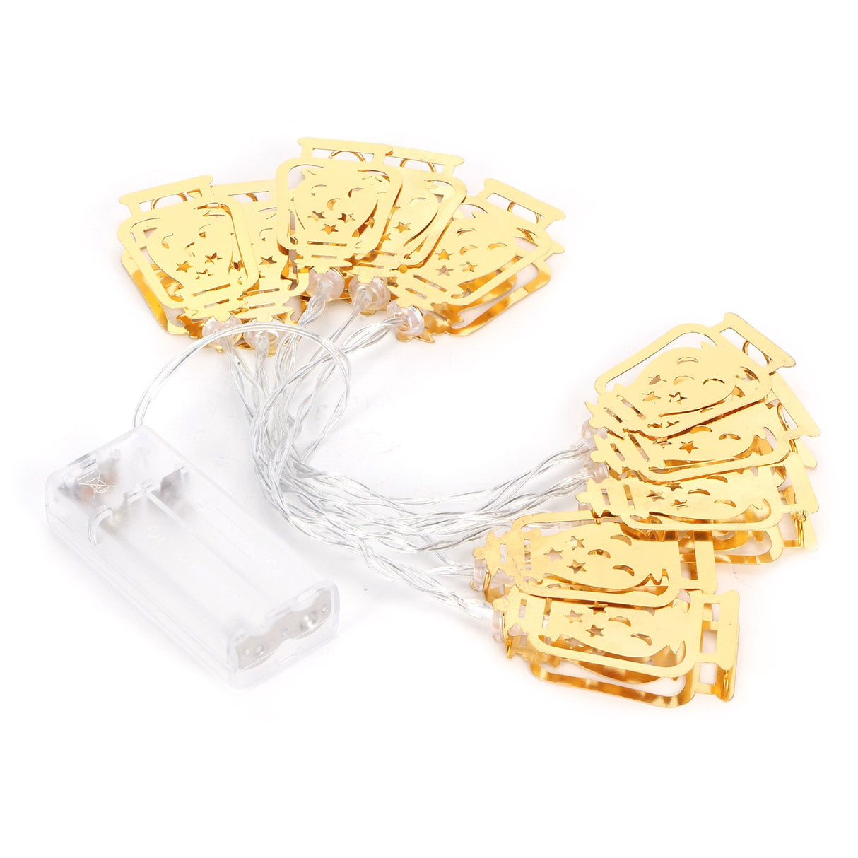 10LED Kerosene Lamp Shaped String Lights Decorative Lights String for Ramadan Eid Decor