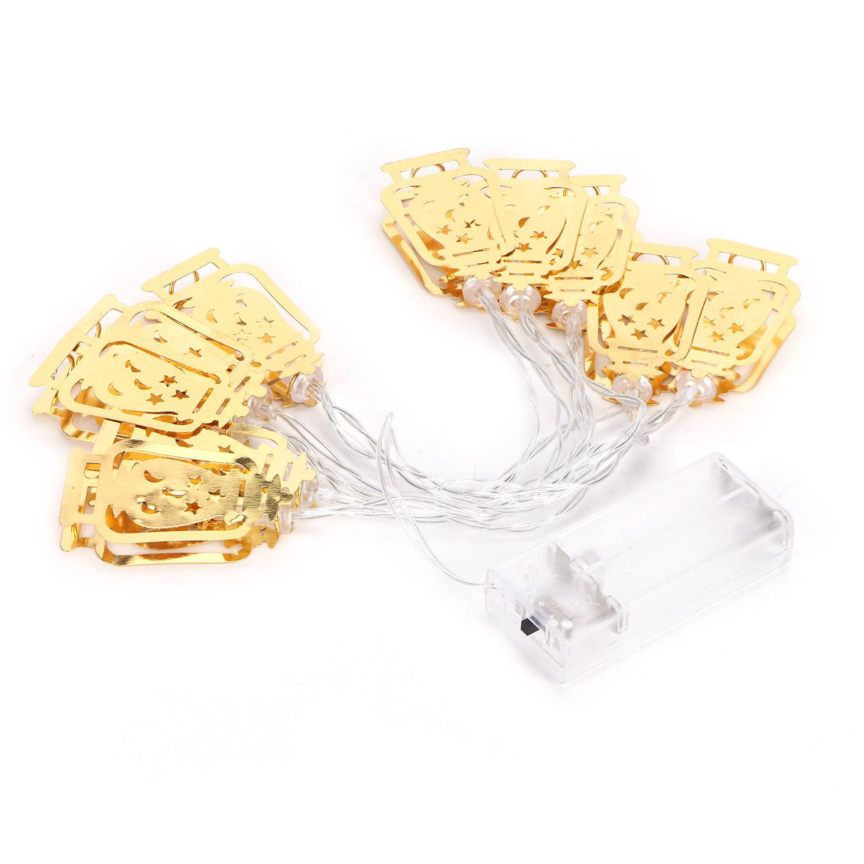 10LED Kerosene Lamp Shaped String Lights Decorative Lights String for Ramadan Eid Decor