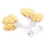 10LED Kerosene Lamp Shaped String Lights Decorative Lights String for Ramadan Eid Decor - Extra Image