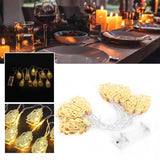 10LED Kerosene Lamp Shaped String Lights Decorative Lights String for Ramadan Eid Decor