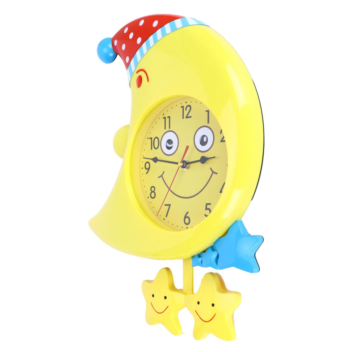 Wall Clock Cartoon Silent Non Ticking Decorative Wall Clock for Kid's Bedroom Studyroom Decor