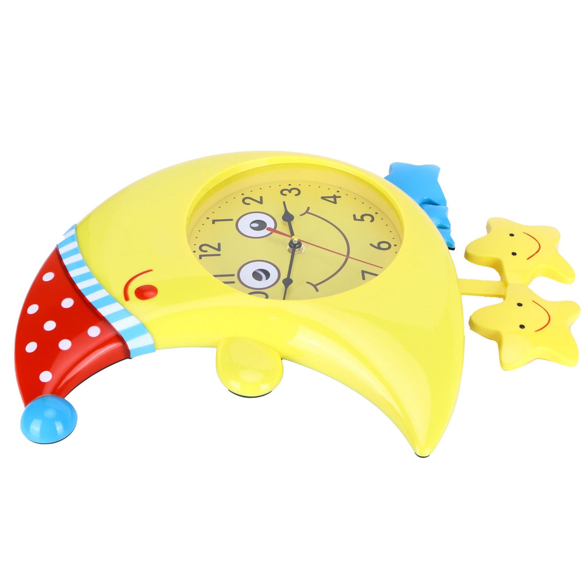 Wall Clock Cartoon Silent Non Ticking Decorative Wall Clock for Kid's Bedroom Studyroom Decor