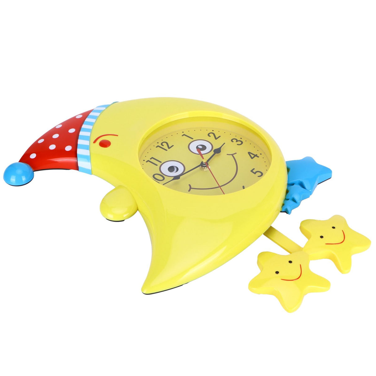 Wall Clock Cartoon Silent Non Ticking Decorative Wall Clock for Kid's Bedroom Studyroom Decor