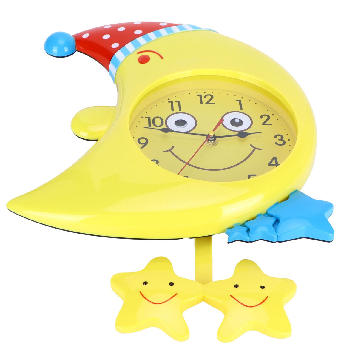 Wall Clock Cartoon Silent Non Ticking Decorative Wall Clock for Kid's Bedroom Studyroom Decor