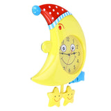 Wall Clock Cartoon Silent Non Ticking Decorative Wall Clock for Kid's Bedroom Studyroom Decor