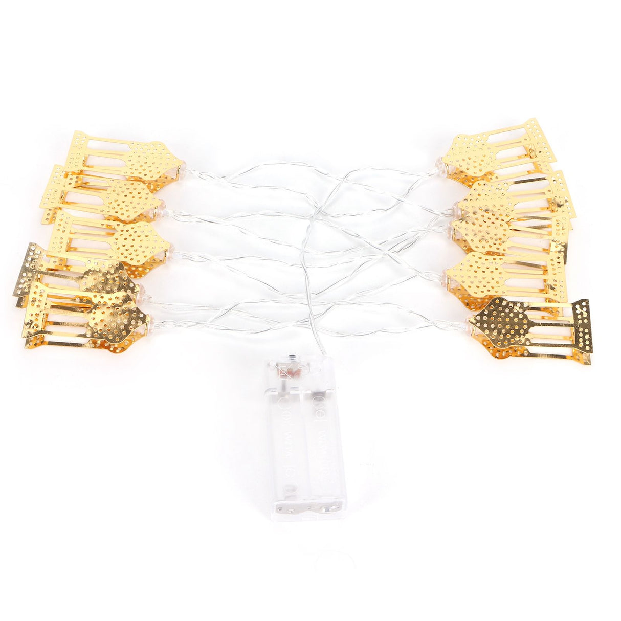 1.5m String Light Muslim Innovative Wrought Iron Ramadan Decoration Ornament Gold