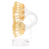1.5m String Light Muslim Innovative Wrought Iron Ramadan Decoration Ornament Gold - Low Angle