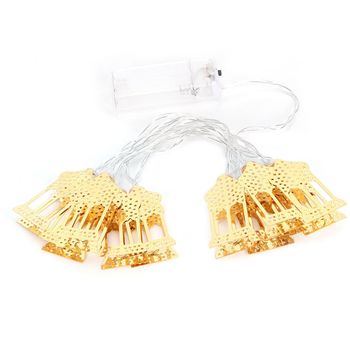 1.5m String Light Muslim Innovative Wrought Iron Ramadan Decoration Ornament Gold
