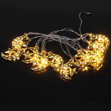 LED Light String Hollow Moon Star Shape Lamp Muslim Ramadan Festive Decoration Craft - Extra Image