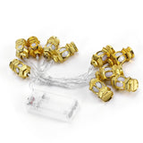 Kerosene Bottle Shape Decorative Light String for Muslim Ramadan Eid Festival Party Supplies - Low Angle