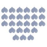 100PCS Self‑Adhesive Mirror Wall Stickers Heart Shape DIY Wall Decal for Home Bedroom Decor