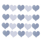 100PCS Self‑Adhesive Mirror Wall Stickers Heart Shape DIY Wall Decal for Home Bedroom Decor