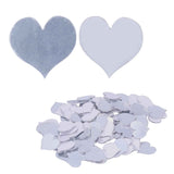 100PCS Self‑Adhesive Mirror Wall Stickers Heart Shape DIY Wall Decal for Home Bedroom Decor