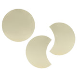 Round Mirror Wall Sticker DIY Wall Decal for Home Living Room TV Background Bedroom DecorGold - Close-Up Angle