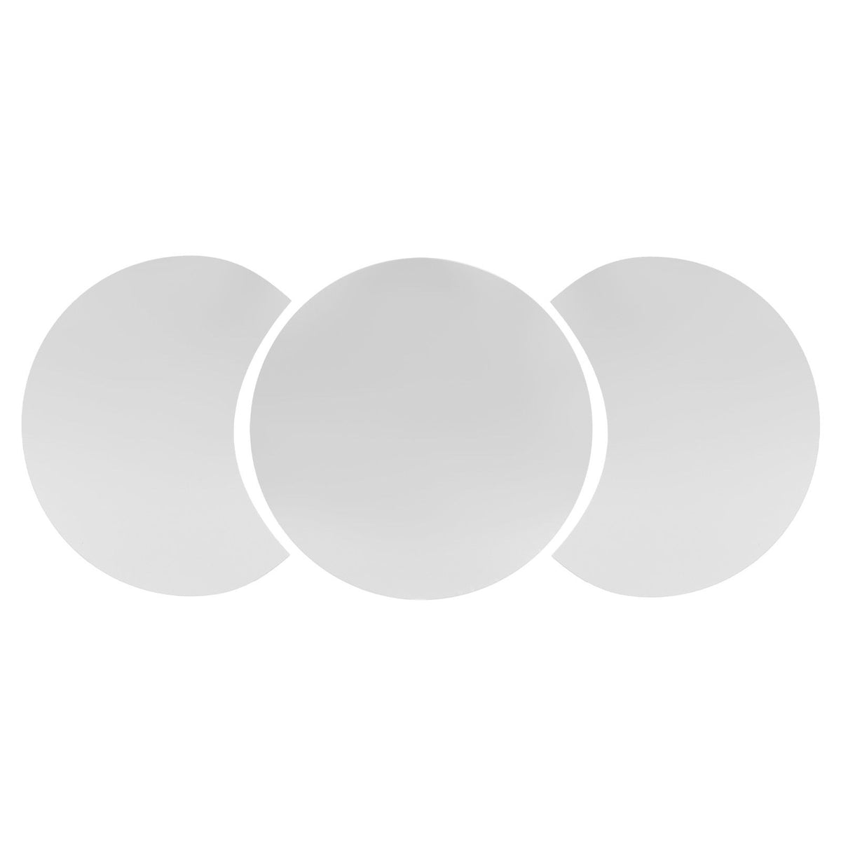 Round Mirror Wall Sticker DIY Wall Decal for Home Living Room TV Background Bedroom DecorSilver