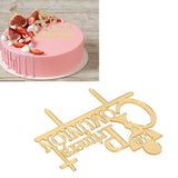 Acrylic Cake Topper Insert Sticks for Wedding Valentine Anniversaries Cake Decoration - Extra Image