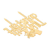 Acrylic Cake Topper Mirror Surface Insert Sticks for Wedding Party Holiday Cake Decoration