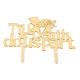 Acrylic Cake Topper Mirror Surface Insert Sticks for Wedding Party Holiday Cake Decoration