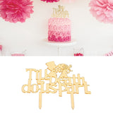 Acrylic Cake Topper Mirror Surface Insert Sticks for Wedding Party Holiday Cake Decoration - Extra Image