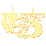 Cake Insert Gold Mirror Surface Cake Topper for Wedding Party Holiday Decoration - 45-Degree Angle