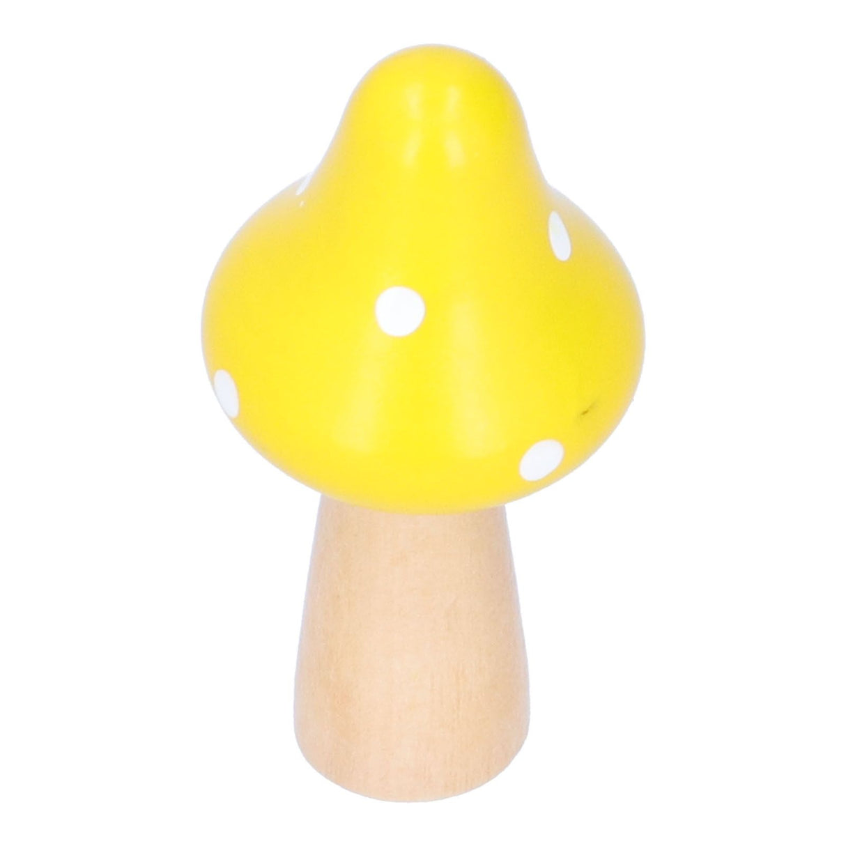 3Pcs/Set Mushroom Crafts Innovative Cute Wooden Ornaments Home Office Desktop DecorationYellow