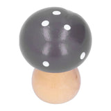 3Pcs/Set Mushroom Crafts Innovative Cute Wooden Ornaments Home Office Desktop DecorationBrown