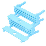 2Pcs Wooden Decorative Small Chair Originality Wooden Craft Decoration for Home OfficeBlue