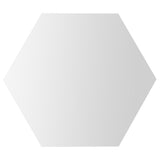 Mirror Wall Stickers Removable Hex Decals Home Living Room Bedroom Decoration Silver18x16x9.2cm (234pcs Sticker) 32Pcs