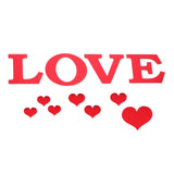 Mirror Wall Stickers Heart Shape DIY Wall Decal for Home Bedroom Living Room DecorRed - Extra Image
