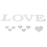 Mirror Wall Stickers Heart Shape DIY Wall Decal for Home Bedroom Living Room DecorSilver