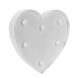 Distinctive Heart Shaped Night Light LED Decorative Lamp for Proposal Festival Party - Top-Down View