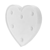 Distinctive Heart Shaped Night Light LED Decorative Lamp for Proposal Festival Party - 45-Degree Angle
