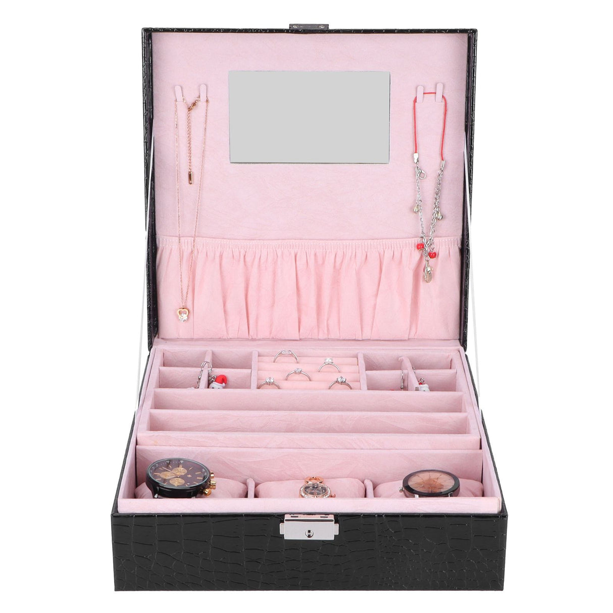 Jewelry Box Earrings Jewelry Display Case Bracelet Watch Organizer Wedding Gifts