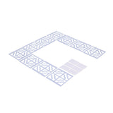 Wall Sticker DIY Mirror 3‑Dimensional Wall Decal Bedroom Sitting Room Background Decor - Close-Up Angle