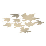 DIY Wall Stickers Maple Leaf Shape PVC Decals 3‑Dimensional Home Wall DecorationGold