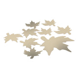 DIY Wall Stickers Maple Leaf Shape PVC Decals 3‑Dimensional Home Wall DecorationGold