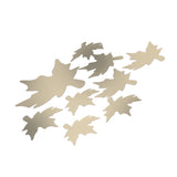 DIY Wall Stickers Maple Leaf Shape PVC Decals 3‑Dimensional Home Wall DecorationGold
