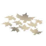 DIY Wall Stickers Maple Leaf Shape PVC Decals 3‑Dimensional Home Wall DecorationGold