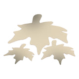 DIY Wall Stickers Maple Leaf Shape PVC Decals 3‑Dimensional Home Wall DecorationGold