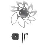 DIY Mirror Wall Clock Stickers Modern Decor for Home Living Room Background StickerSilver